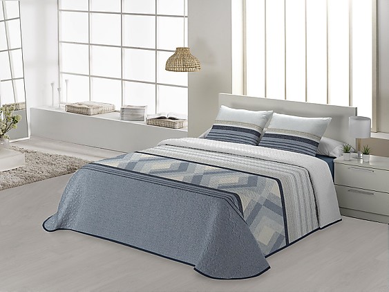 JVR - Colcha Bouti Colman Azul