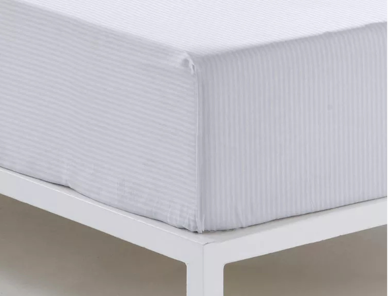 Estelia Bajera Estelia Combi Satén 300 Hilos 100% Algodón 300 Hilos color Blanco Listado alto especial 35cm