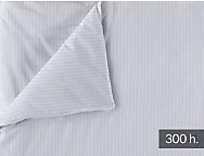Funda Nórdica Estelia Combi 300 hilos 100% Algodón  Blanco Listado