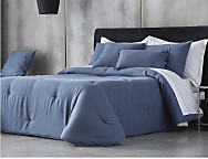 Edredón de terciopelo Raka color Azul, Berenjena, Gris, Lino o Plata