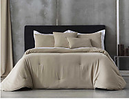 Edredón de terciopelo Raka color Azul, Berenjena, Gris, Lino o Plata