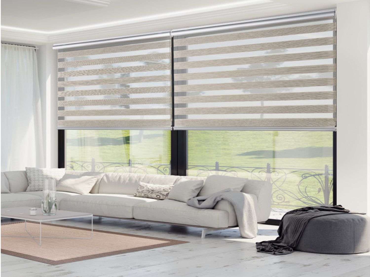 Storplanet Estor enrollable Platinum Texture