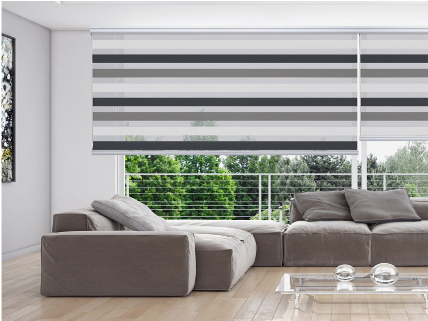 Storplanet Estor enrollable Platinum Tricolor