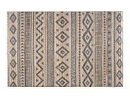 Alfombra bambú Bamboo Cool Etnic AT6 Blanco-Gris