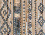 Alfombra bambú Bamboo Cool Etnic AT6 Blanco-Gris