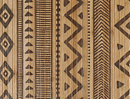 Alfombra bambú Bamboo Cool Etnic AT5 Natural-Negro