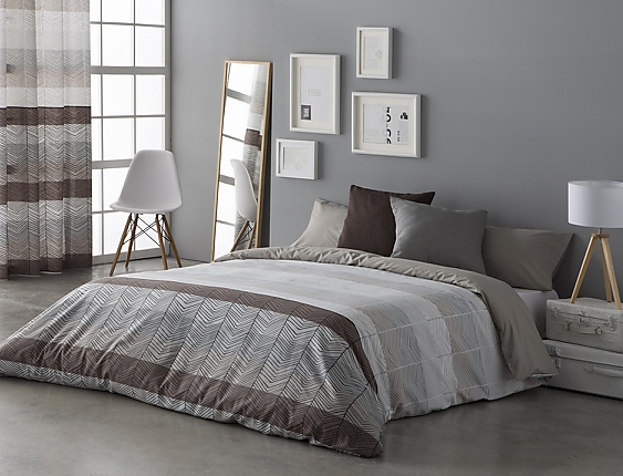 Confecciones Paula - Funda nórdica Dover marrón cama 135
