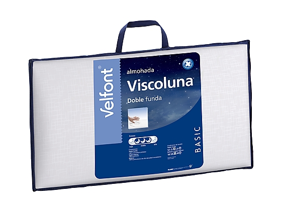 Velfont - Almohada Viscoluna doble funda. Firmeza Media