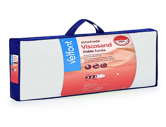 Velfont - Almohada Viscosand doble funda. Firmeza Media-Baja