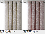Cortina con ollaos Perkins