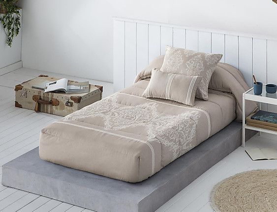 JVR - Edredón ajustable Idalia Beige