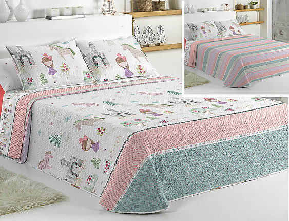 Cañete - Bouti reversible Fantasy con funda de cojín incluída