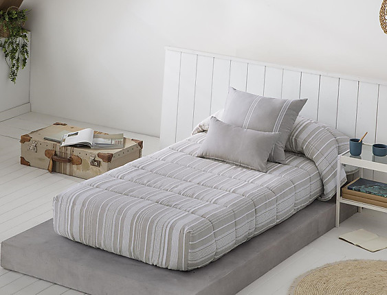 JVR - Edredón ajustable Soller JVR Gris