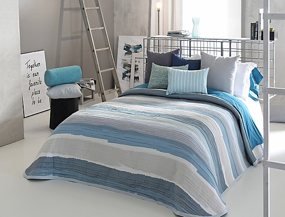 Reig Marti - Colcha Jacquard Marea 03 azul
