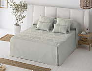 Colcha edredón Jacquard Idalia Gris