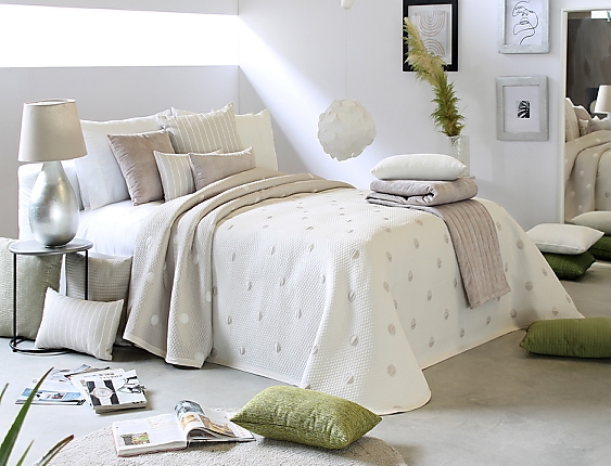 Reig Marti - Colcha Jacquard Reversible Culkin 01 beige
