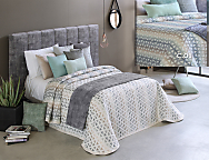Colcha Jacquard Reversible Murphy 01 greige