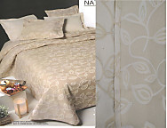 Colcha Reversible Leave Beige oferta fin de existencias