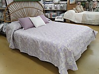 Colcha Reversible Leave Morado oferta fin de existencias