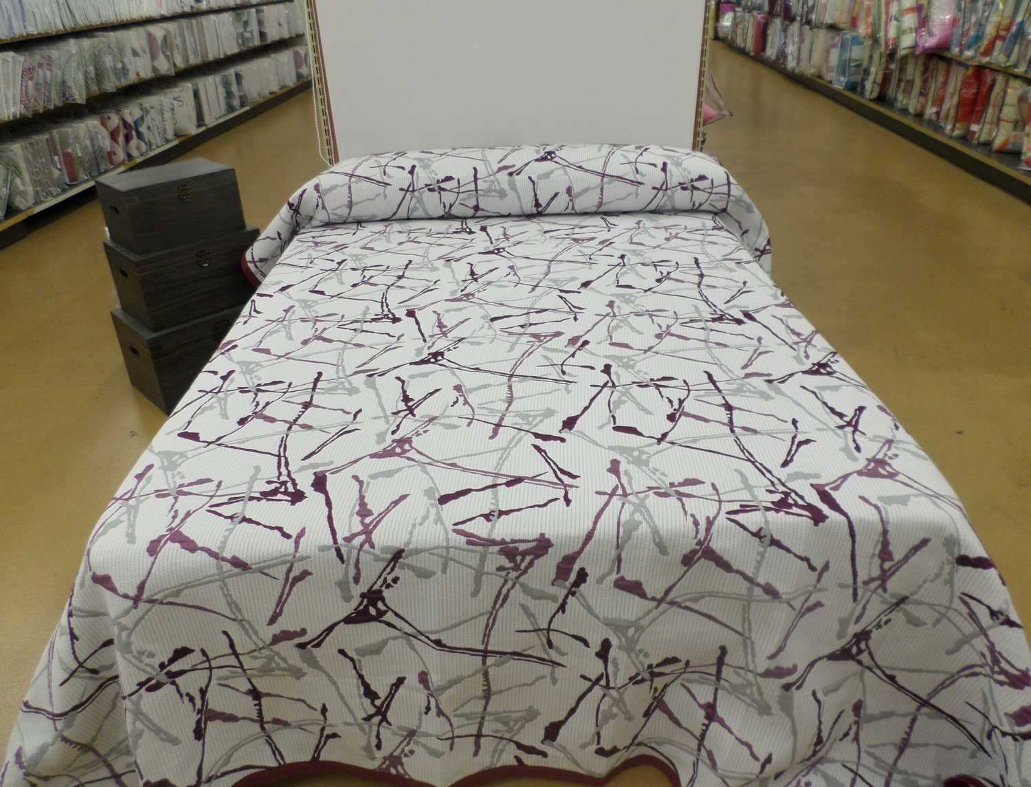 Reig Marti Colcha Piqué Reversible Adren color Morado fin de existencias