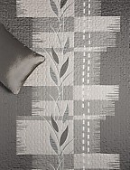 Colcha piqué Jacquard Zen Gris