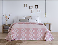 Colcha Jacquard Vejer Rosa