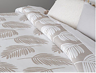Colcha Jacquard reversible Oropesa Beige