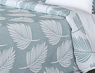 Colcha Jacquard reversible Oropesa Turquesa
