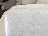 Colcha Jacquard Libia Blanco