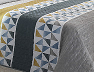 Edredón de acolchado fino tipo 2P Wang 01 Beige Ocre