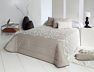 Edredón Jacquard tipo 3B Edgar con fundas de cojín incluidas 01 beige