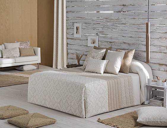 Confecciones Paula - Edredón Conforter Jacquard Trípoli Beige