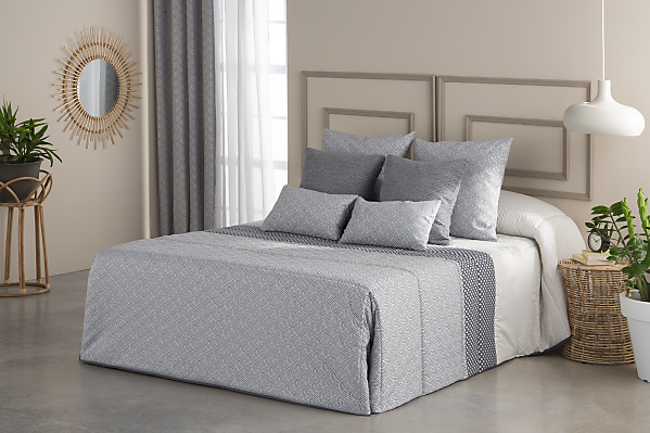 Edredón Conforter Jacquard Corinto Gris