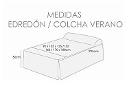 Colcha edredón piqué Manises Beige