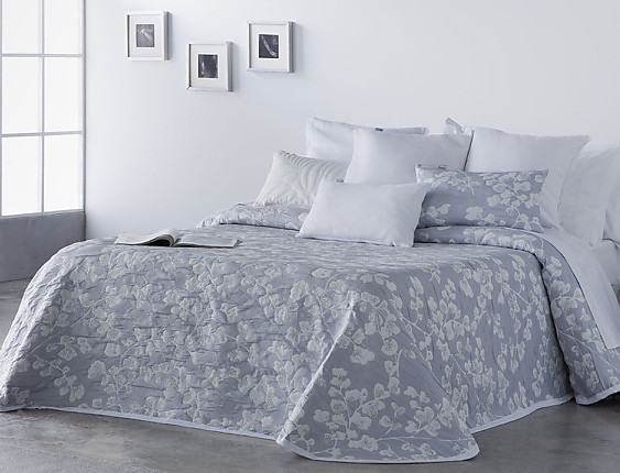 Cañete - Colcha Jacquard Lemas Gris