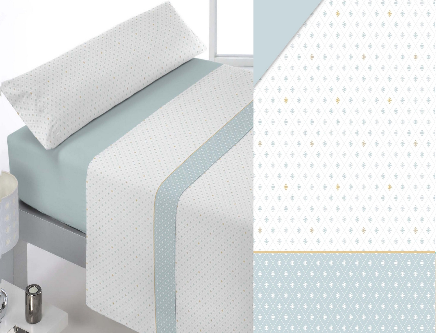 Reig Marti Juego de cama Pinel color Azul Oferta últimas unidades