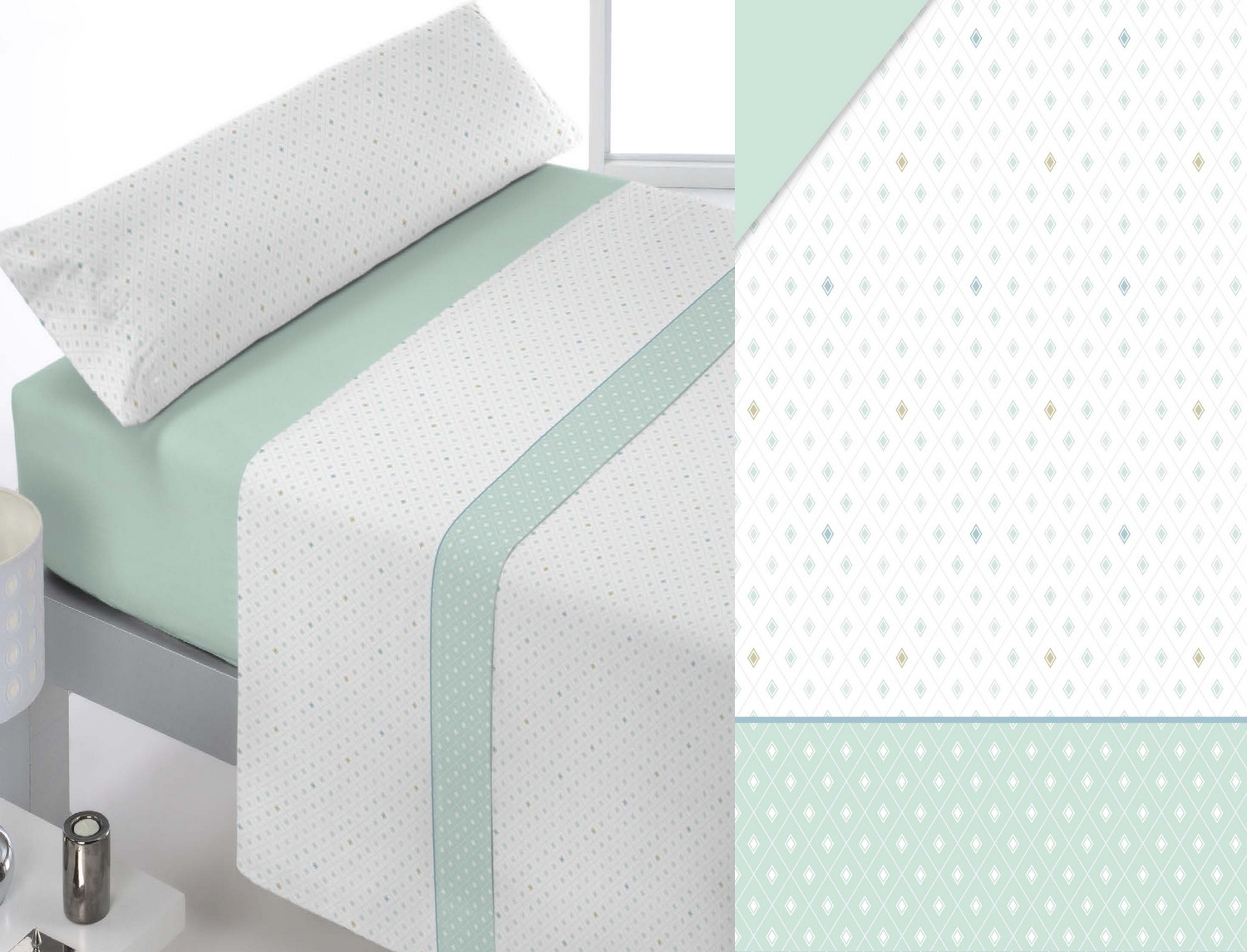 Reig Marti Juego de cama Pinel color Verde Oferta últimas unidades