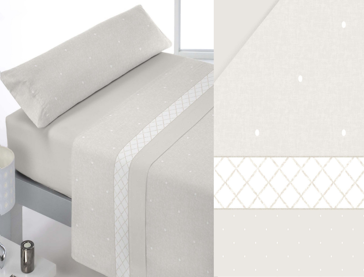 Reig Marti Juego de cama Petty color Beige Oferta últimas unidades