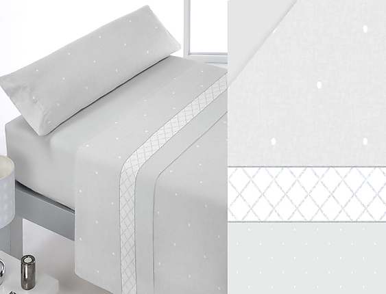 Reig Marti - Juego de cama Petty color Gris Oferta últimas unidades