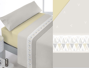 Reig Marti - Juego de cama Port color Gris Oferta últimas unidades