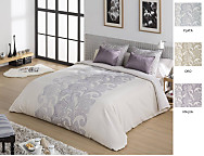 Haz clic para ampliar Funda nórdica Jacquard Daniela color Malva, Oro o Plata