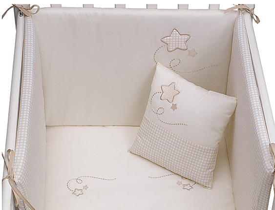 Protector Cuna (Chichonera) Cuore Beige - Centro Textil Hogar