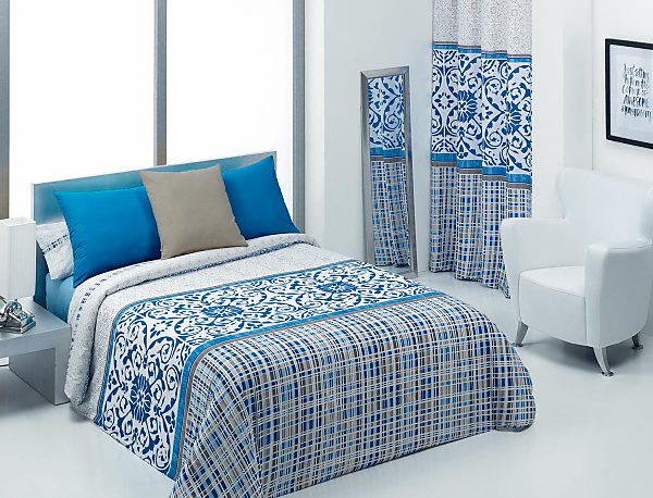 Quilt by Cañete - Funda nórdica Nelas Oferta fin de existencias color Azul