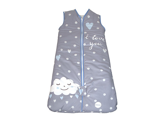Pekebaby - Saco de dormir bebé 6-18 meses Nuvola Azul