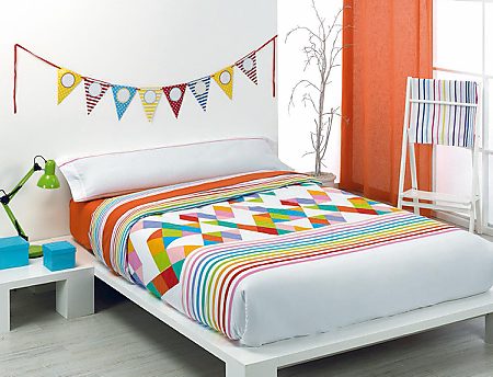 Quilt by Cañete - Funda nórdica Kayla Oferta fin de existencias color Naranja