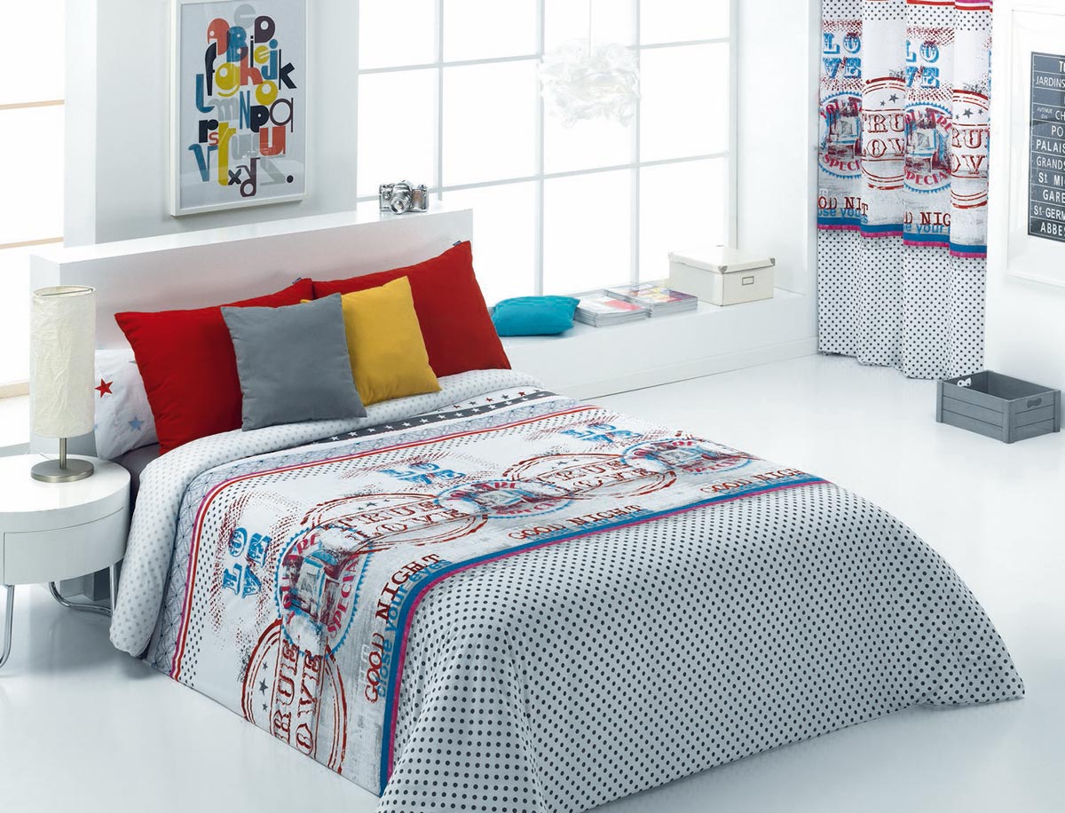 Quilt by Cañete Funda nórdica Love de Quilt Oferta fin de existencias color Gris