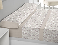 Juego de cama franela Macael color Beige precio especial hasta final de stock