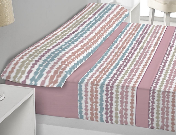 Trovador - Juego de cama de invierno Coralina Manhattan color Hortensia