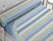 Juego de cama de invierno Coralina Creta color Oceano precio especial hasta final de stock