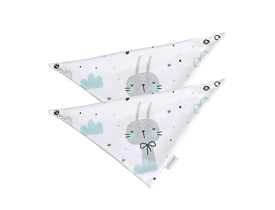 Pekebaby - 2 Baberos Bandana impermeables Oh Baby